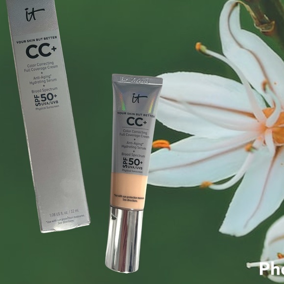 IT COSMETICS CC (COLOR CORRECTING) FULL COVERAGE CREAM W/SPF “FAIR BEIGE” BNIB - Picture 1 of 3